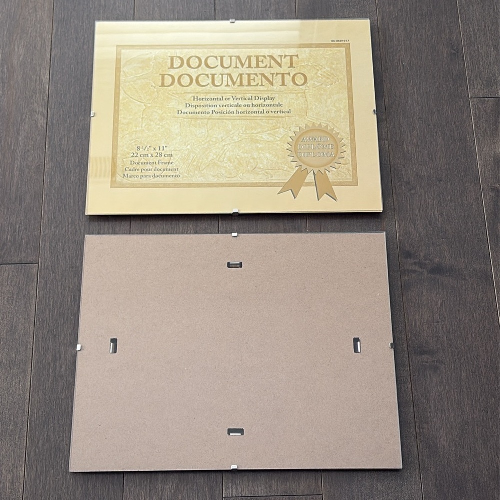 Glass Document Holder Frames, Certificate Picture Art, Frameless Wall Hanging 2
